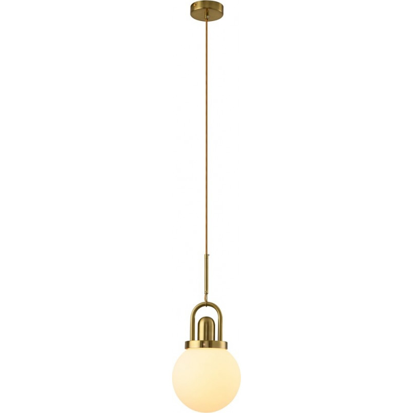 Lampa wisząca Pearl - glamour, szkło, biało-złota | Step