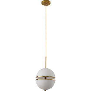 Lampa wisząca kula glamour biało-złota | Step Into Design