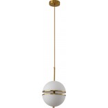 Lampa wisząca kula glamour biało-złota | Step Into Design