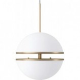 Lampa wisząca kula glamour biało-złota | Step Into Design