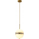 Lampa wisząca kula glamour biało-złota | Step Into Design