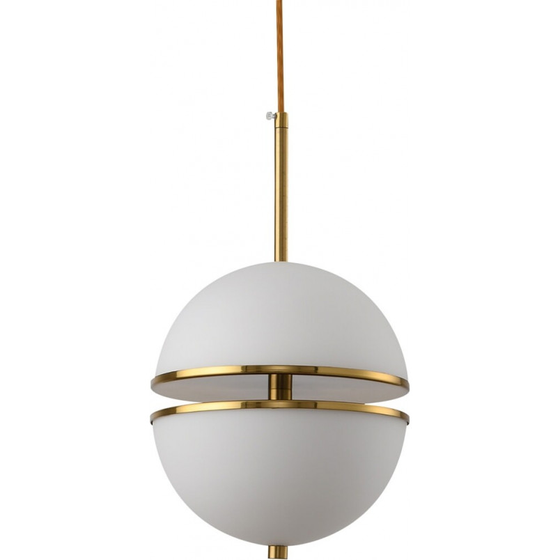 Lampa wisząca kula glamour biało-złota | Step Into Design