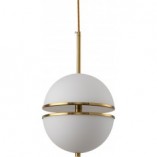 Lampa wisząca kula glamour biało-złota | Step Into Design