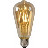 Żarówka LED Lucide ST64 Bursztynowa E27 | 5W, 500lm