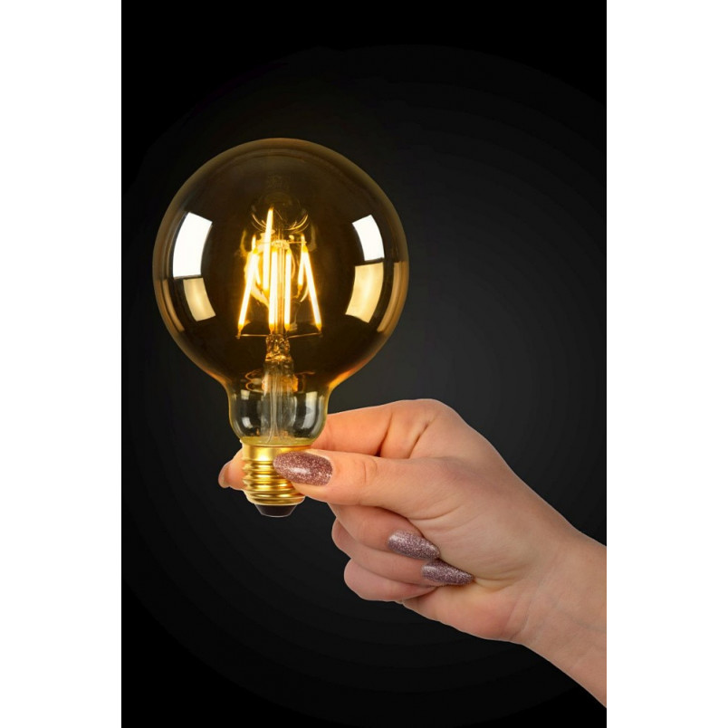 Żarówka LED Lucide G95 Filament E27 - Bursztynowa | Kup Online