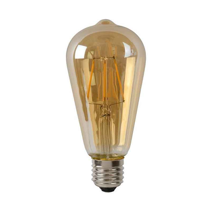Żarówka LED Lucide ST64 Bursztynowa E27 | 5W, 500lm