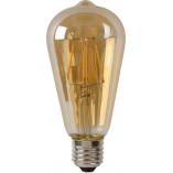 Żarówka LED Lucide ST64 Bursztynowa E27 | 5W, 500lm