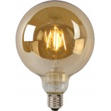 Żarówka LED G125 Lucide | Bursztynowa, E27, 8W - Odkryj!