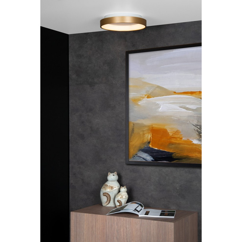 Plafon LED Glamour Vidal Złoty 28cm | Lucide