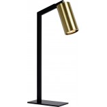 Lampa biurkowa Lucide Sybil | Mosiądz i czerń | Regulowana