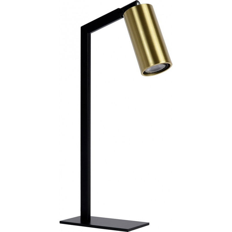 Lampa biurkowa Lucide Sybil | Mosiądz i czerń | Regulowana