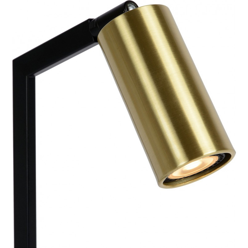 Lampa biurkowa Lucide Sybil | Mosiądz i czerń | Regulowana