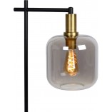 Lampa podłogowa Lucide Joanet - Szkło dymione, styl retro
