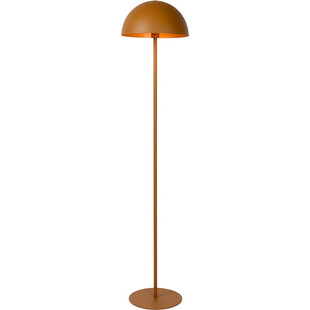 Nowoczesna lampa podłogowa do salonu Siemon żółta marki Lucide
