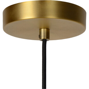 Lampa wisząca Firmin | Szkło opal / mosiądz | Lucide