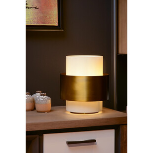 Lampa stołowa szklana Lucide Firmin - Elegancki design glamour
