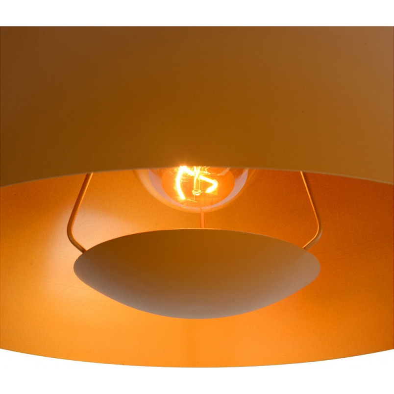 Lampa wisząca żółta Lucide Siemon 40cm | Sklep z lampami
