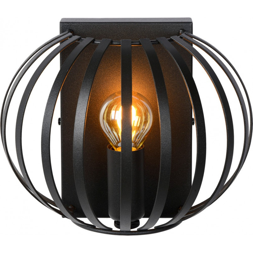Kinkiet Lucide Manuela czarny | Loftowy design