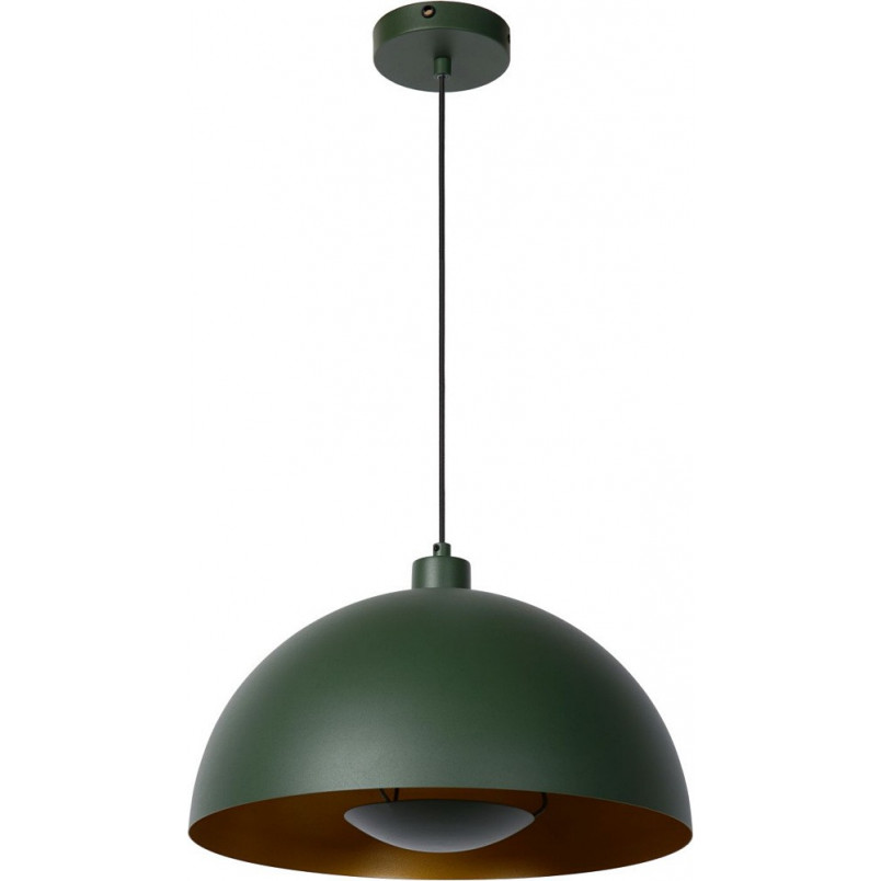 Lampa wisząca zielona Siemon 40cm | Lucide - Sklep z lampami