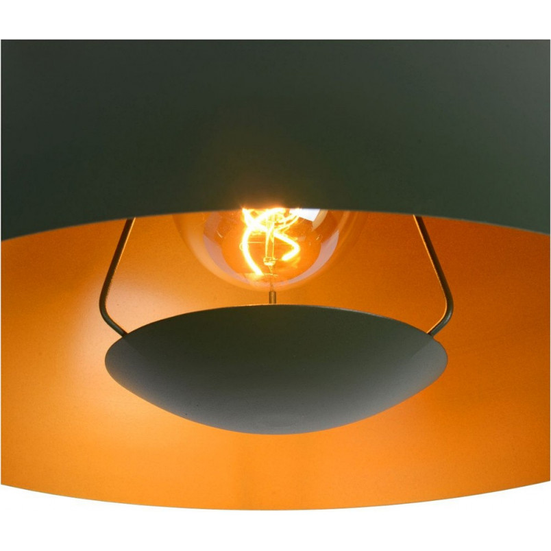 Lampa wisząca zielona Siemon 40cm | Lucide - Sklep z lampami