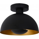 Plafon Lucide Siemon 25cm Czarny | Retro Design