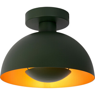 Plafon sufitowy zielony Lucide Siemon 25cm - Retro & Nowoczesny