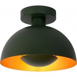 Plafon sufitowy zielony Lucide Siemon 25cm - Retro & Nowoczesny