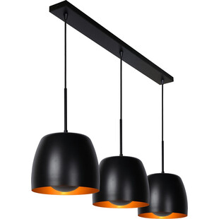 Lampa wisząca Nolan | 3 punkty, czarna | Lucide