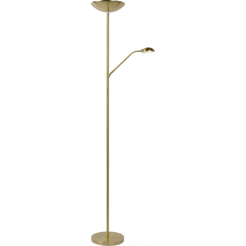 Lampa podłogowa Zenith mosiądz Lucide | LED, ściemniacz