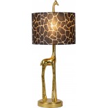 Lampa stołowa Żyrafa Miss Tall | Lucide | Złoty mat / Brązowy