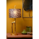 Lampa stołowa Żyrafa Miss Tall | Lucide | Złoty mat / Brązowy
