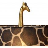 Lampa stołowa Żyrafa Miss Tall | Lucide | Złoty mat / Brązowy