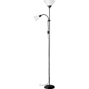 Lampa podłogowa antyczna Spari - czarny/biały | Brilliant