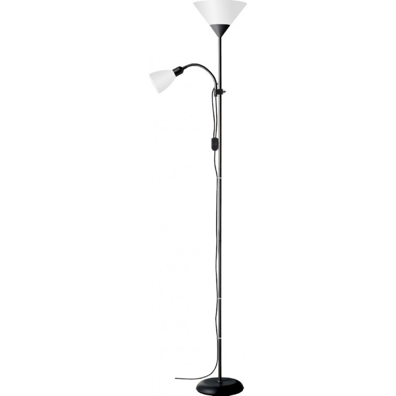 Lampa podłogowa antyczna Spari - czarny/biały | Brilliant