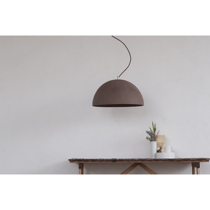 Lampa Betonowa Wisząca Sfera LoftLight | Brązowa, E27