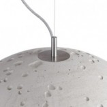 Lampa betonowa wisząca Sfera 62cm | LoftLight - Szary Loft