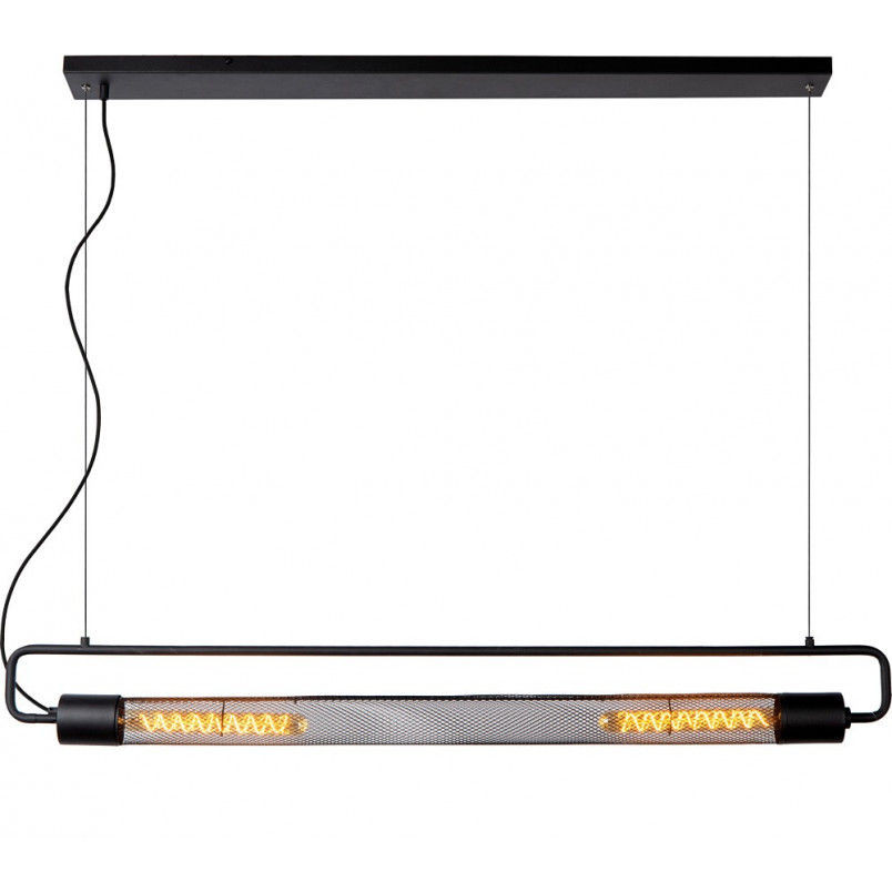 Lampa wisząca loft Calixt czarna | Lucide - 122cm