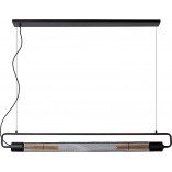 Lampa wisząca loft Calixt czarna | Lucide - 122cm