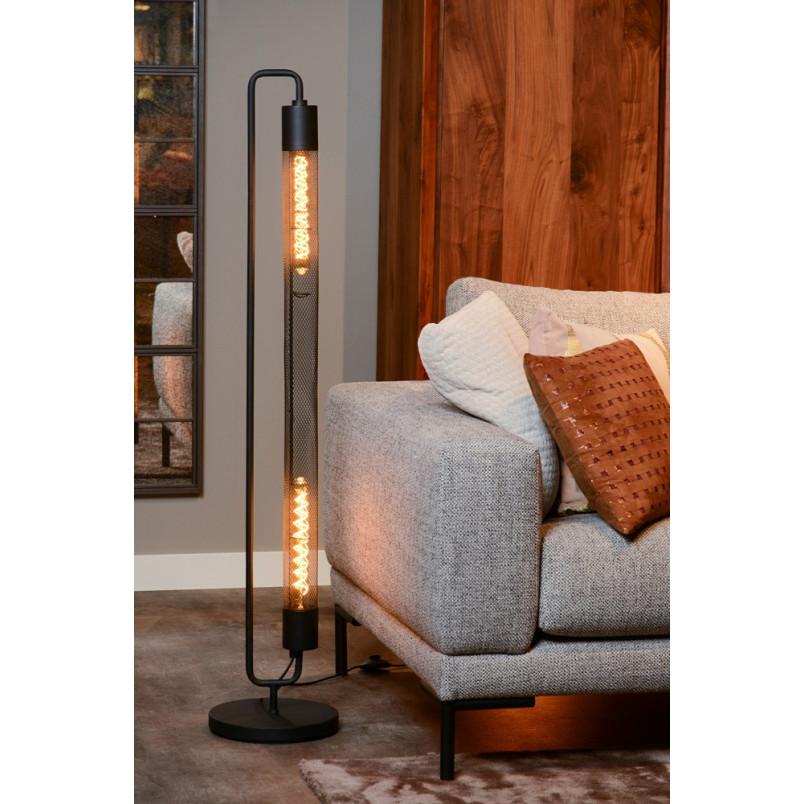 Lampa podłogowa loft Calixt czarna | Lucide - Kup teraz!