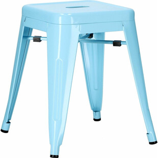 Taboret metalowy Paris niebieski | D2.Design - Stylowy i solidny