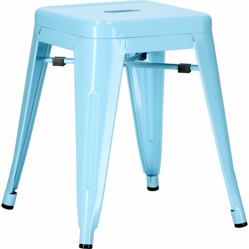 Taboret metalowy Paris niebieski | D2.Design - Stylowy i solidny