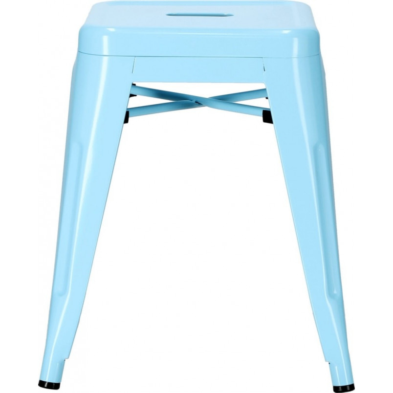 Taboret metalowy Paris niebieski | D2.Design - Stylowy i solidny