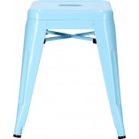 Taboret metalowy Paris niebieski | D2.Design - Stylowy i solidny