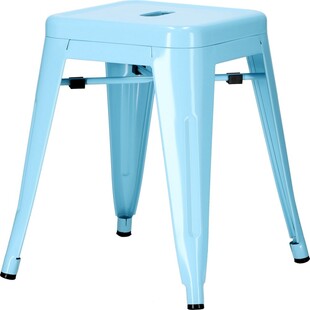 Taboret metalowy Paris niebieski | D2.Design - Stylowy i solidny