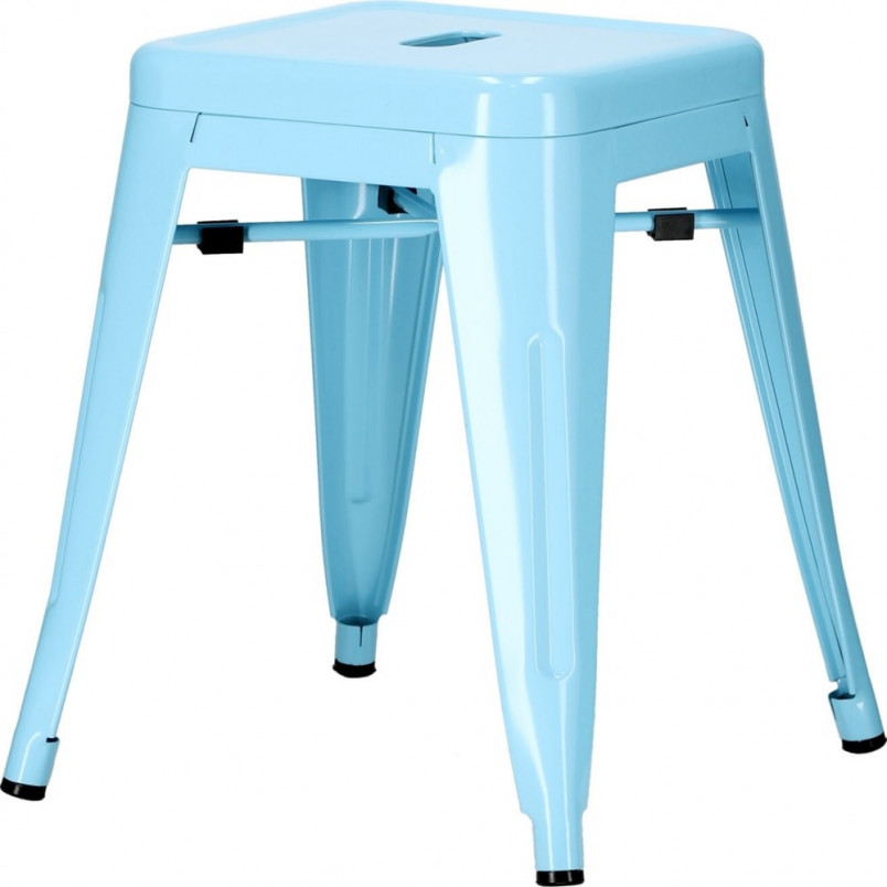 Taboret metalowy Paris niebieski | D2.Design - Stylowy i solidny