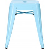 Taboret metalowy Paris niebieski | D2.Design - Stylowy i solidny