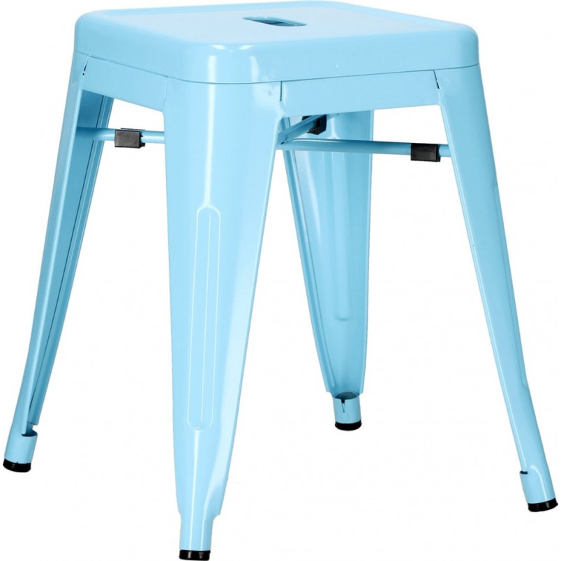 Taboret metalowy Paris niebieski | D2.Design - Stylowy i solidny