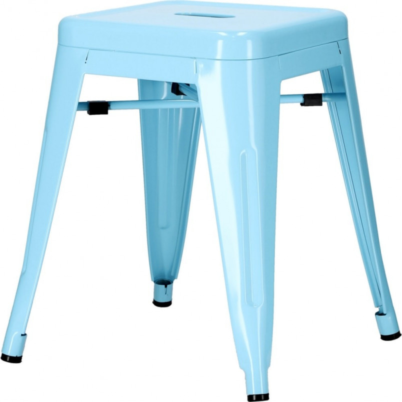 Taboret metalowy Paris niebieski | D2.Design - Stylowy i solidny