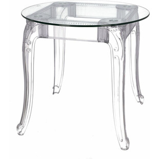 Stół szklany Ghost 80cm - Elegancja i styl | D2.Design