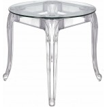Stół szklany Ghost 80cm - Elegancja i styl | D2.Design